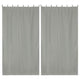 TheDisplayOutlet Tab Top Curtain Panel for Porch, Pergola 54x120 2ct/Pack,Gray Image