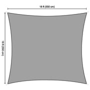 Square Sun Sail Patio Deck Shade Sail 18x18