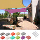 Square Sun Sail Patio Deck Shade Sail 16x16