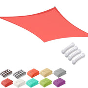 TheDisplayOutlet Rectangle Shade Sail Patio Deck Shade 16x12 Image