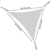 Triangle Sun Shade Patio Shade Sail Deck Shade 7x7x7