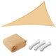 TheDisplayOutlet Triangle Shade Sail Patio Shade 22x22x22, Beige Image