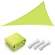 TheDisplayOutlet Triangle Shade Sail Patio Shade 25x25x25, Green Glow Image