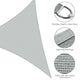 TheDisplayOutlet Triangle Shade Sail Patio Shade 28x28x28 Image