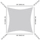 Square Sun Sail Patio Deck Shade Sail 10x10