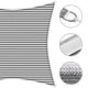 TheDisplayOutlet Square Sun Sail Patio Deck Shade Sail 18x18 Image