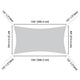 Rectangle Shade Sail Patio Deck Shade 7x13
