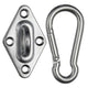 Stainless Steel Pad Eye Turnbuckle Carabiner, 6 Hardware Kit