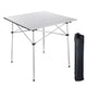 TheDisplayOutlet Folding Camping Table Roll Up Aluminum 27"x28" Image