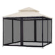 TheDisplayOutlet Gazebo Netting Replacement for 10x10 Gazebos Image