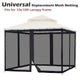 TheDisplayOutlet Gazebo Netting Replacement for 10x10 Gazebos Image