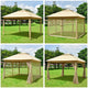 TheDisplayOutlet Pop Up Gazebo with Netting 11x11 ft Image