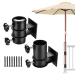 Patio Umbrella Mount, Wall Mount, Deck Mount for D2 5/16" Poles