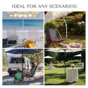 Metal Beach Umbrella Anchor Holds Poles D1 7/16"