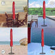 TheDisplayOutlet Waterproof Patio Umbrella Cover Optional Image
