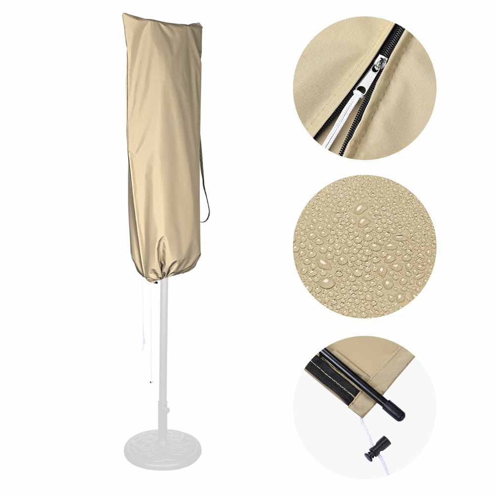 15x9 foot patio umbrella covers with zipper 15 Foot Patio Umbrella Cover with Zipper Rod