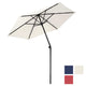TheDisplayOutlet Patio Umbrella Tilt & Crank Lift Metal 7.5ft 6-Rib Image