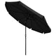 TheDisplayOutlet Patio Umbrella Tilt Metal 10ft 8-Rib, Black Image