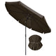 TheDisplayOutlet Patio Umbrella Tilt Metal 10ft 8-Rib, Brown Image