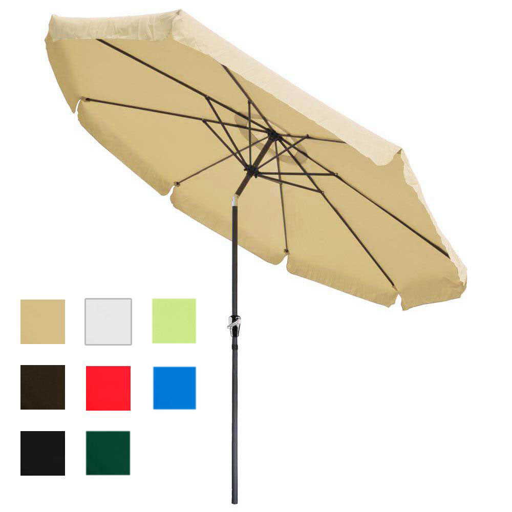 Patio Umbrella Tilt Metal 10ft 8-Rib Patio Umbrella Tilt Metal 10ft 8-Rib