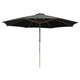 TheDisplayOutlet Patio Umbrella Wooden 13ft 8-Rib, Black Image