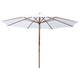 TheDisplayOutlet Patio Umbrella Wooden 13ft 8-Rib, White Image