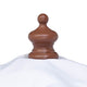 TheDisplayOutlet Commercial Wooden Market Umbrella 7ft 6-Rib for Bistro/Events Image