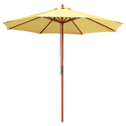 Patio Umbrella Wooden 9ft 8-Rib