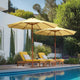 TheDisplayOutlet Patio Umbrella Wooden 9ft 8-Rib Image