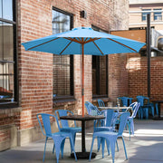 Patio Umbrella Wooden 9ft 8-Rib