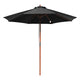 TheDisplayOutlet Custom Printed Outdoor Market Umbrella Wooden 9ft 8-Rib Image