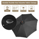 TheDisplayOutlet Custom Printed Outdoor Market Umbrella Wooden 9ft 8-Rib Image