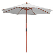 Patio Umbrella Wooden 9ft 8-Rib