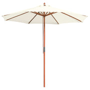 Patio Umbrella Wooden 9ft 8-Rib