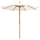 Patio Umbrella Wooden 9ft 8-Rib