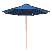 Patio Umbrella Wooden 9ft 8-Rib