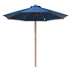 Patio Umbrella Wooden 9ft 8-Rib