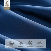 Patio Umbrella Wooden 9ft 8-Rib