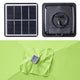 TheDisplayOutlet Rectangular Solar Patio Umbrella Light Bulb Tilt 10x6.5ft 6-Rib Image