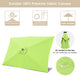 TheDisplayOutlet Rectangular Solar Patio Umbrella Light Bulb Tilt 10x6.5ft 6-Rib Image