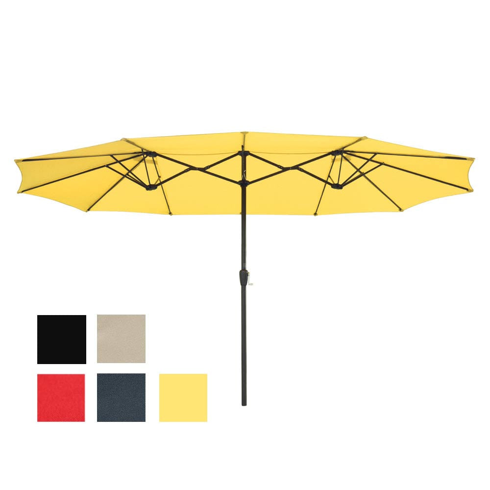 9ft rectangular patio umbrella Rectangular Patio Umbrella Metal 15x9ft