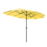 Rectangular Patio Umbrella Metal 15x9ft
