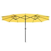 Rectangular Patio Umbrella Metal 15x9ft