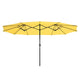 TheDisplayOutlet Rectangular Patio Umbrella Metal 15x9ft, Aspen Gold Image