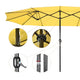 Rectangular Patio Umbrella Metal 15x9ft