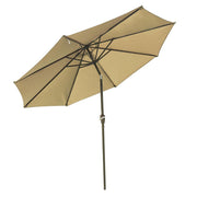 TheDisplayOutlet Patio Umbrella Tilt Metal 200 gsm Canopy 9ft 8-Rib Image