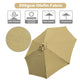 TheDisplayOutlet Patio Umbrella Tilt Metal 200 gsm Canopy 9ft 8-Rib Image