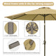 TheDisplayOutlet Patio Umbrella Tilt Metal 200 gsm Canopy 9ft 8-Rib Image