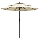 TheDisplayOutlet Patio Umbrella Tilt 3-Tiered 9ft 8-Rib Image