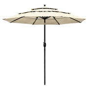 TheDisplayOutlet Patio Umbrella Tilt 3-Tiered 9ft 8-Rib Image